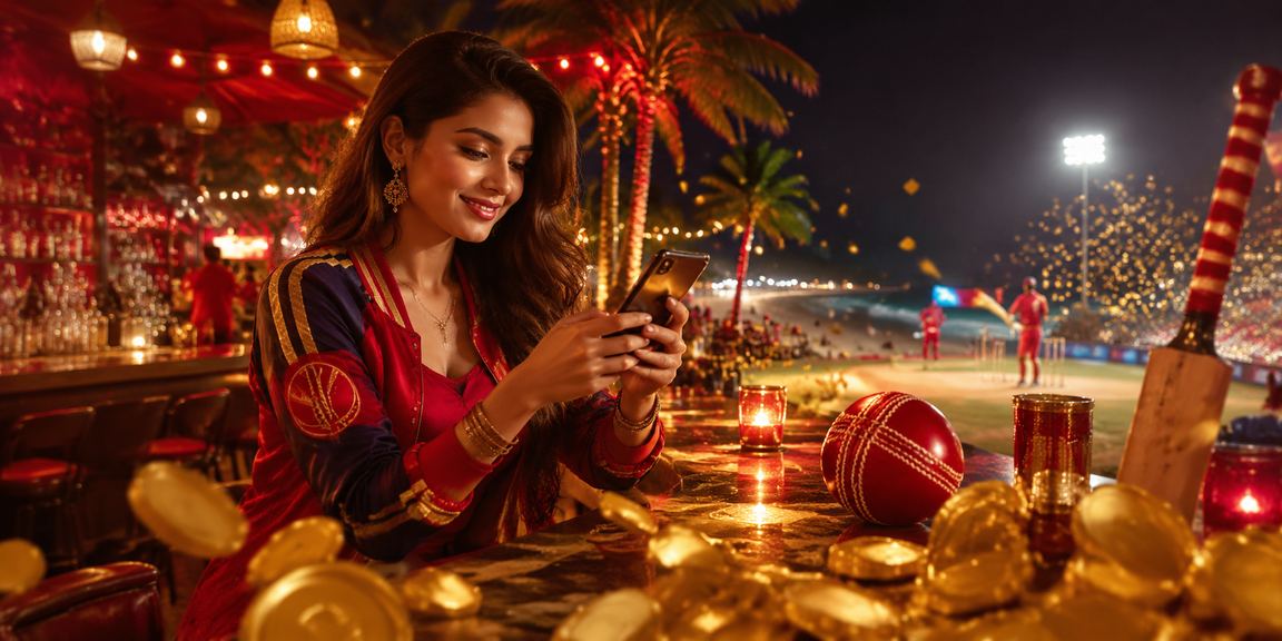 Player enjoying mobile slots and payments near Goa beach